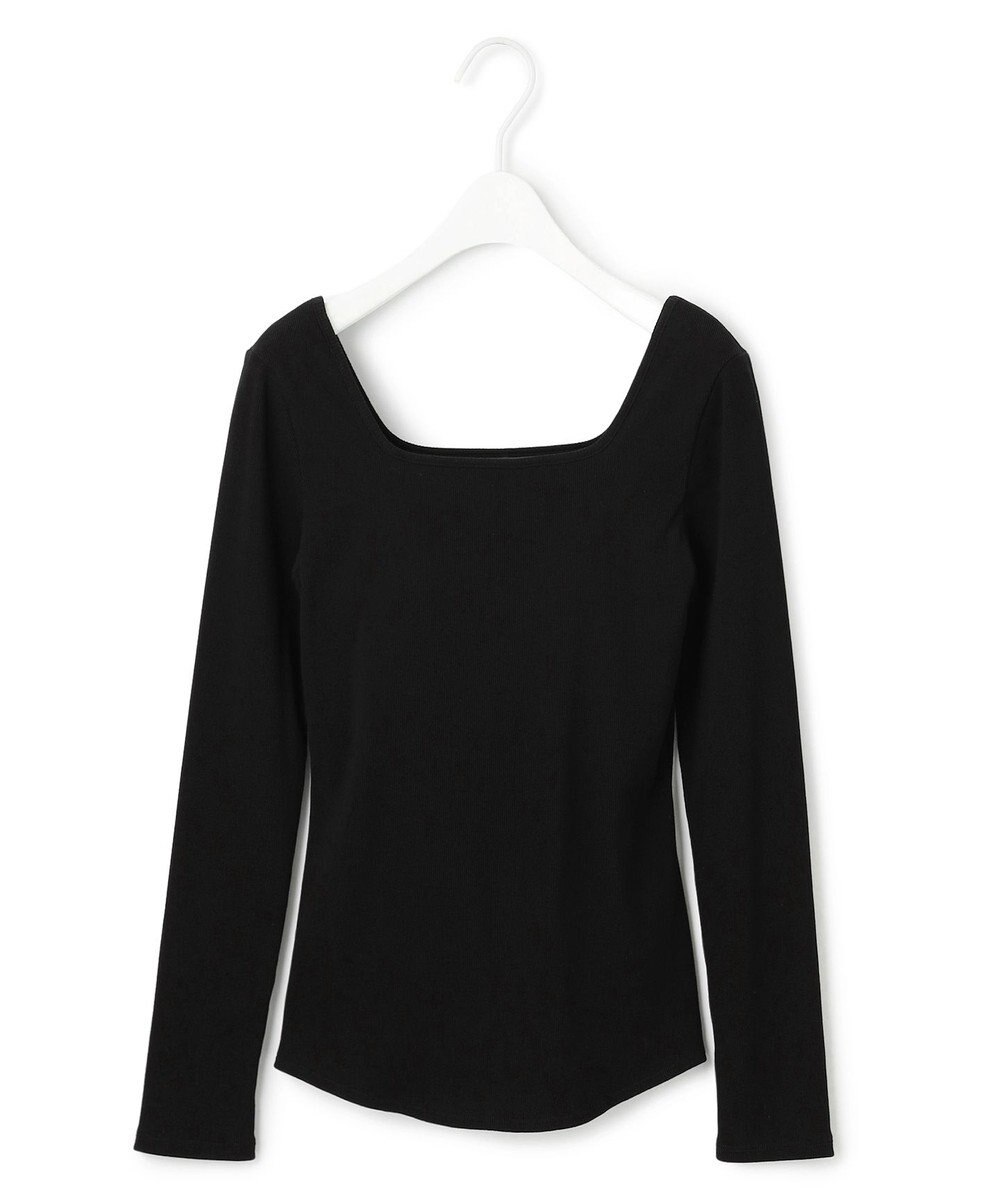 ICB 【洗える】【OUR WACOAL コラボ】カップイン スクエアネックロングTシャツ 