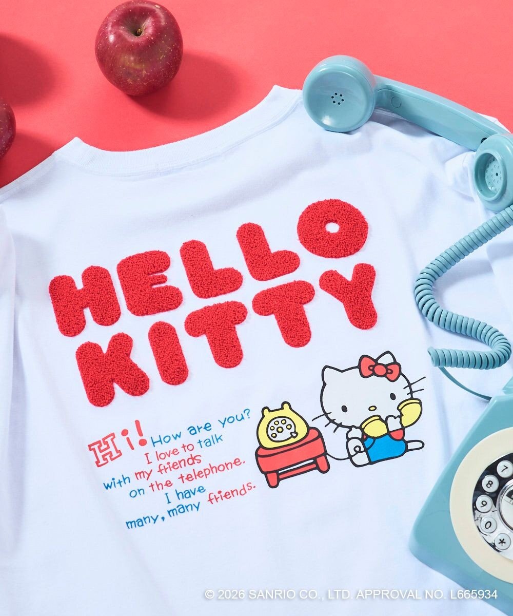 OP／FILA 【Ocean Pacific×ハローキティ】サガラ刺しゅうビッグTシャツ 