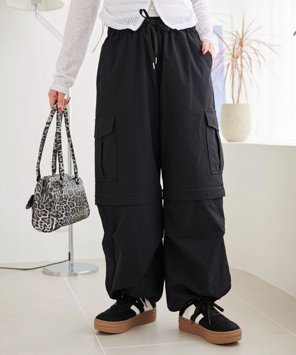 WEGO 【ウエストゴム】2WAYカーゴパンツ 