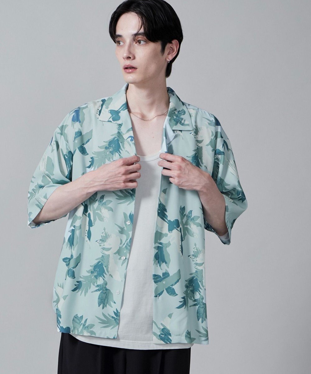 WEGO 【ユニセックス着用ITEM/MLサイズ展開】トロミアロハシャツ（S） 