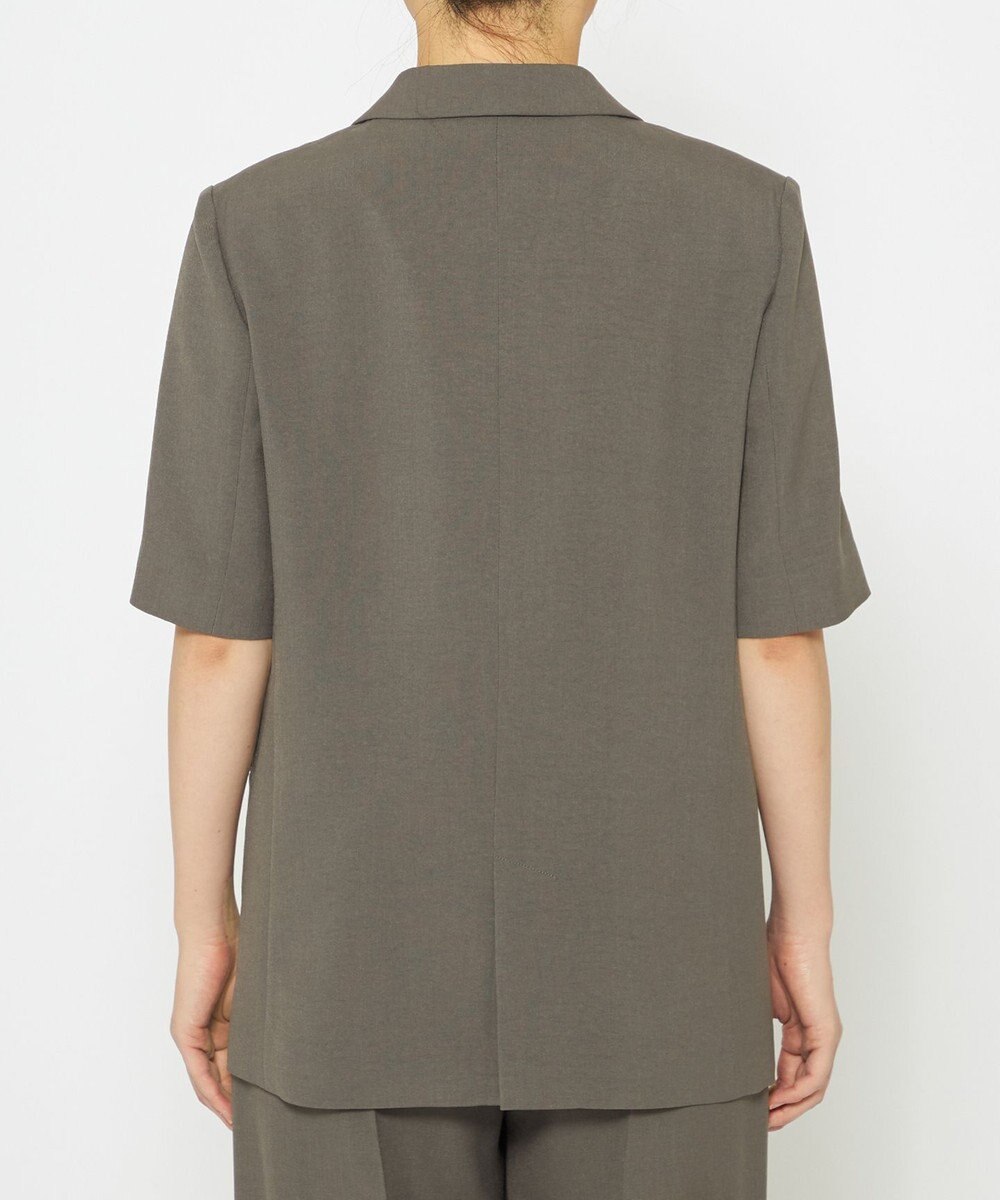 uncrave 【佐藤晴美さん着用】ウォッシャブルドライサップ ハーフスリーブジャケット 