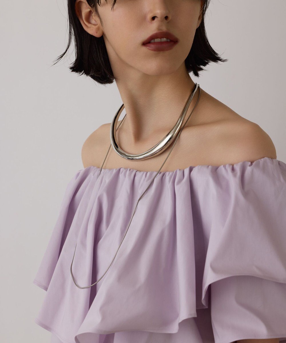 GRACE CONTINENTAL メタルボリュームチョーカー 