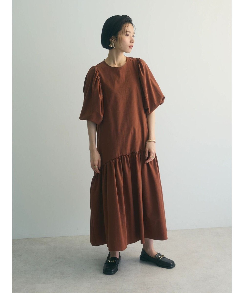 Green Parks armonia.ボリュームギャザーワンピース 