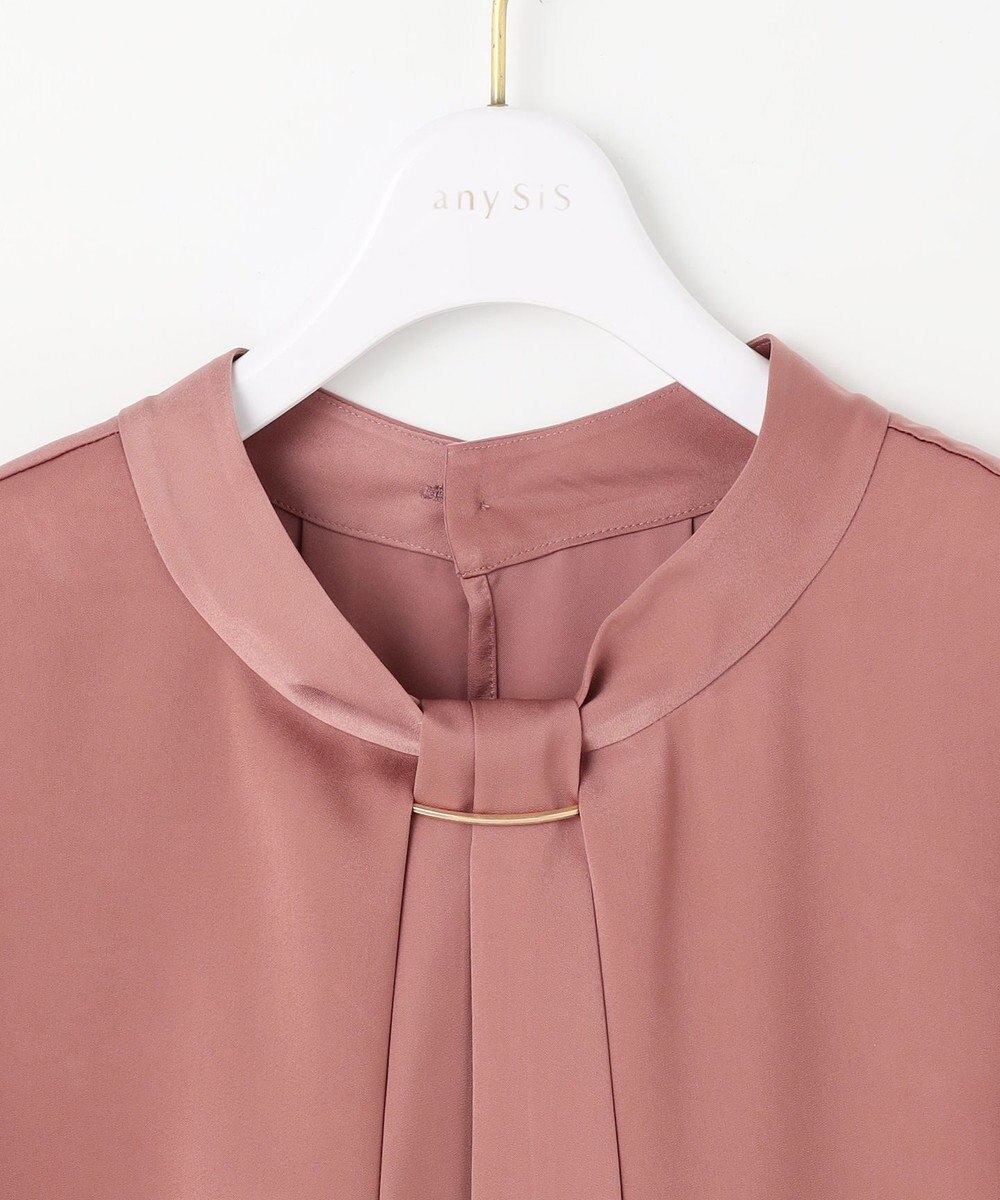 ANY SIS S 【洗える】4WAY半袖 ボウブラウス 