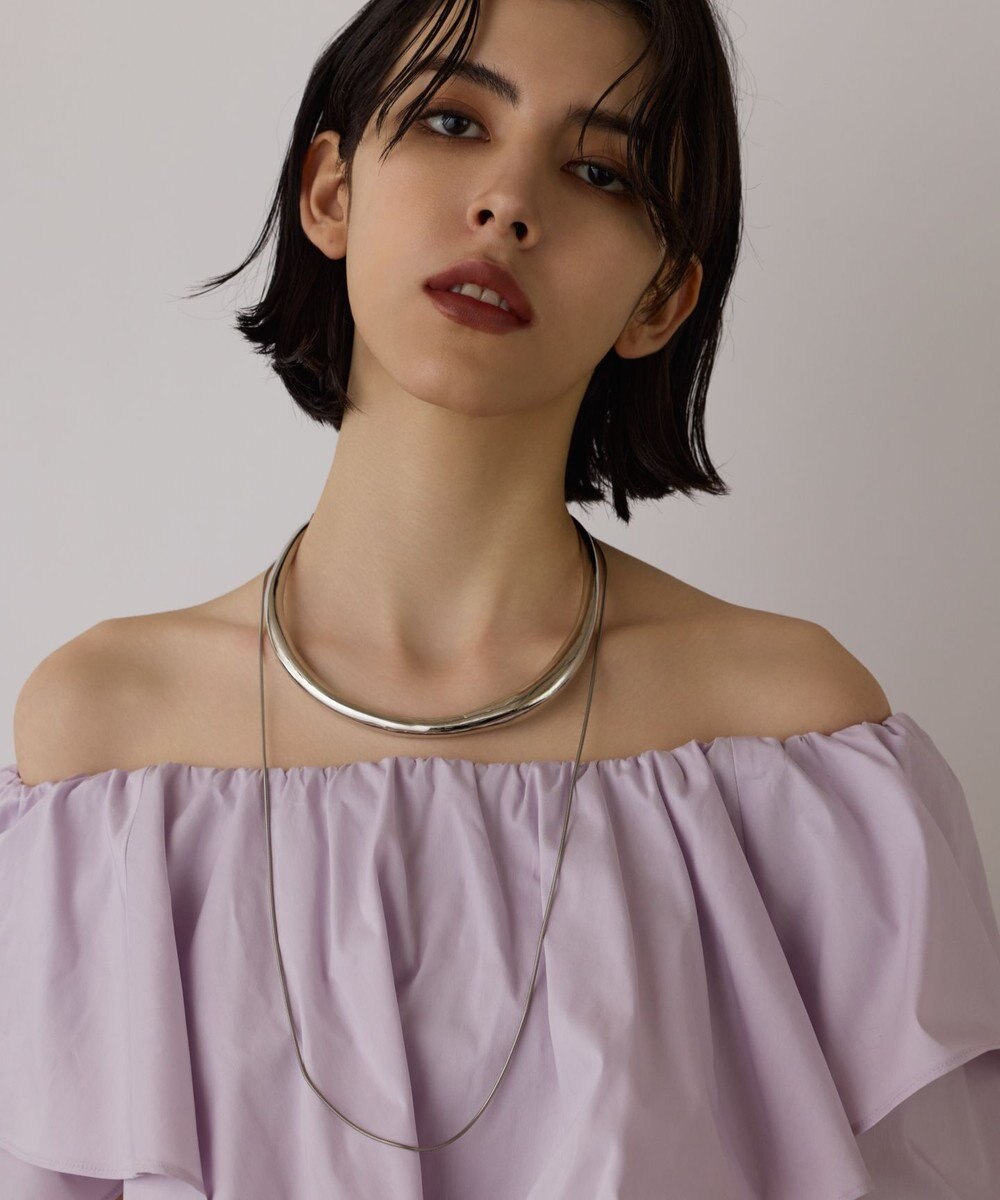 GRACE CONTINENTAL メタルボリュームチョーカー 