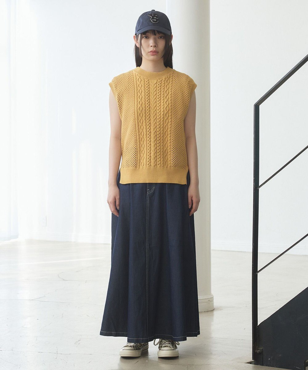 J.PRESS YORK STREET 【WOMEN】ライトダンガリー デニムスカート 