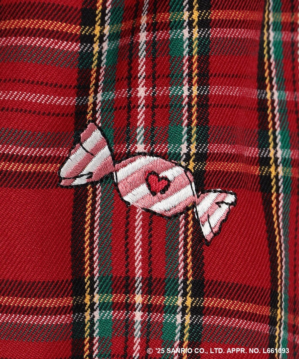 ANY KIDS 【ハローキティ×ANY KIDS】ドッキング刺繍 長袖Tシャツ 