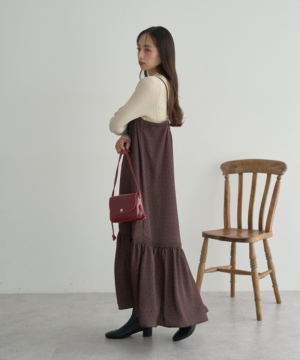 earth music&ecology アソートサテンキャミワンピース 