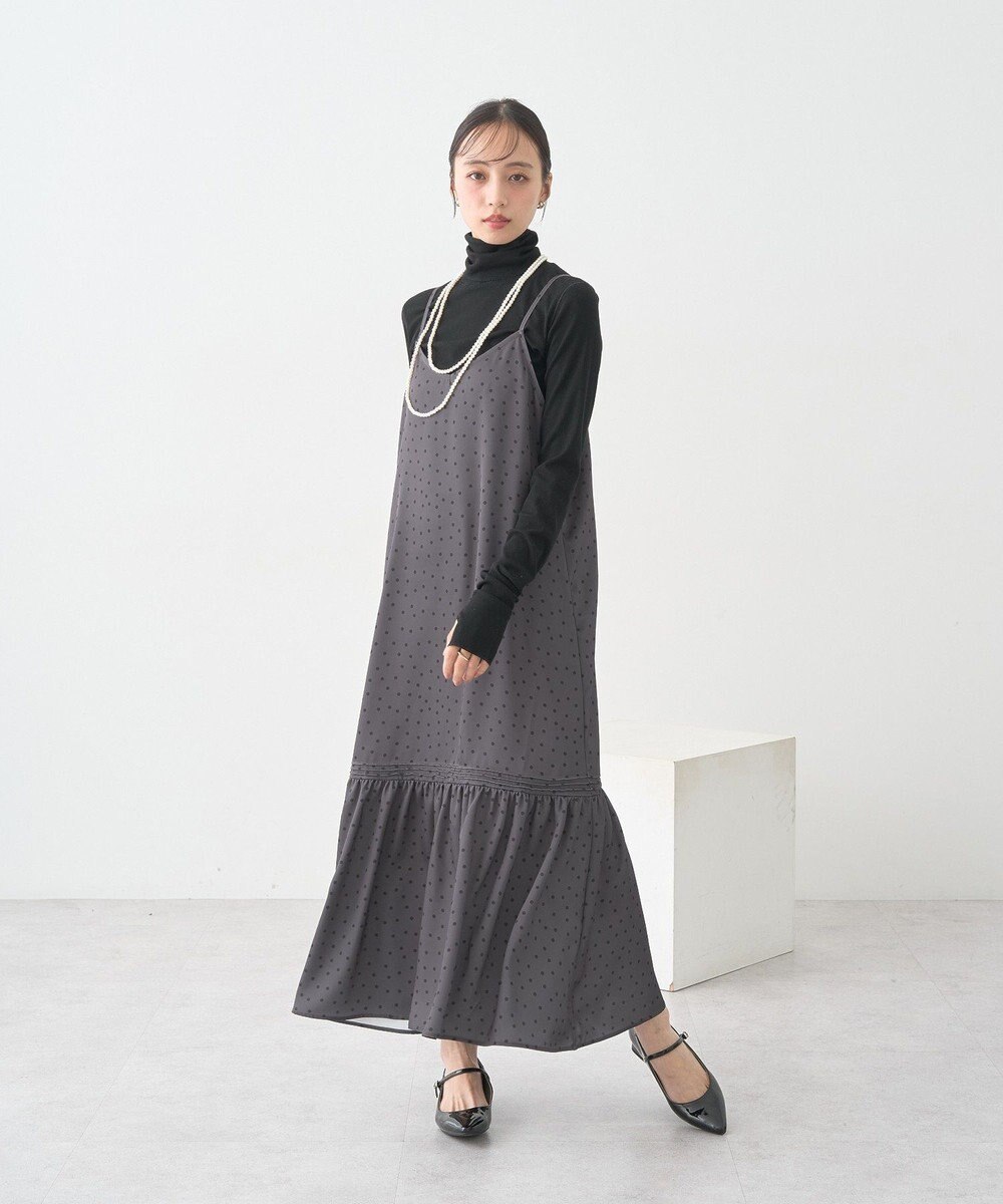 earth music&ecology アソートサテンキャミワンピース 