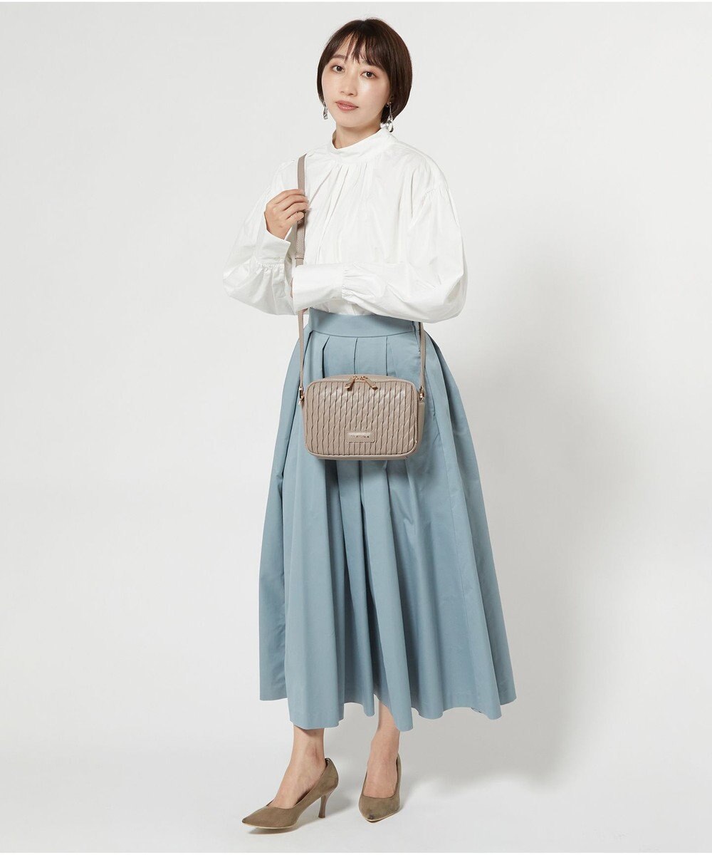 LA BAGAGERIE ランダムプリーツショルダーバッグ 