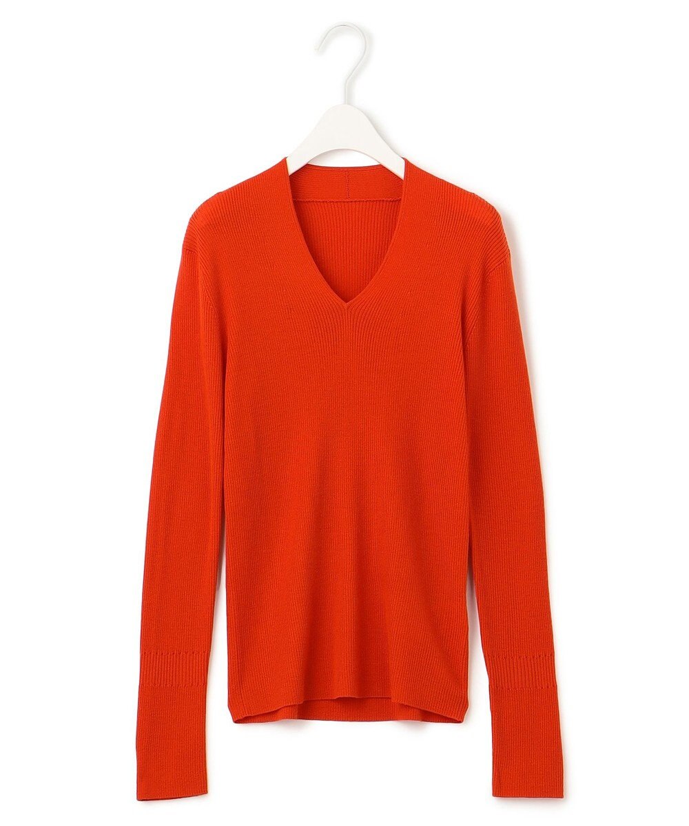 ICB 【洗える】エクストラファインメリノ Vネックプルオーバー 