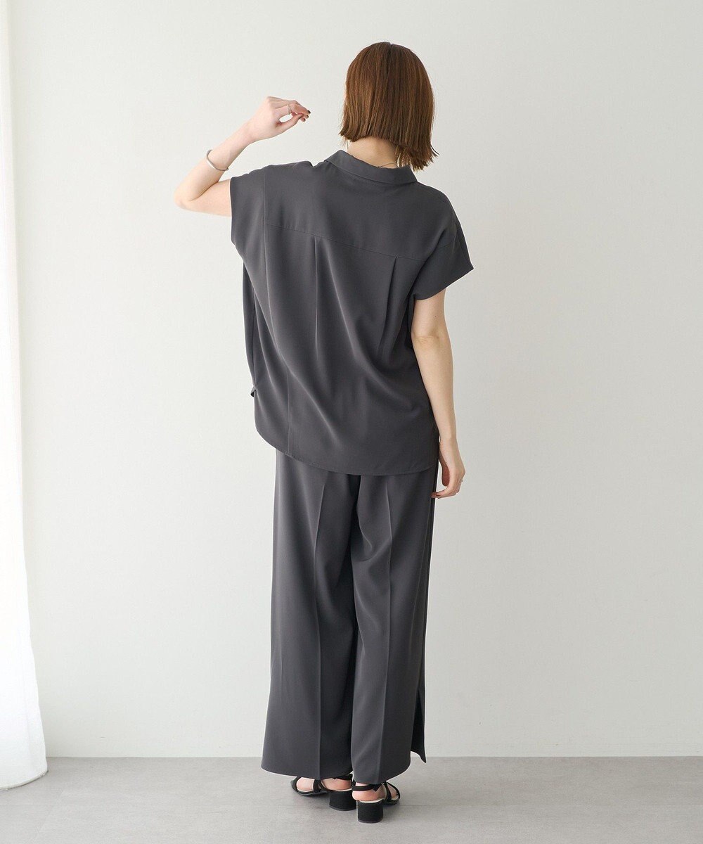 YECCA VECCA 【接触冷感】COOLスキッパーブラウス 