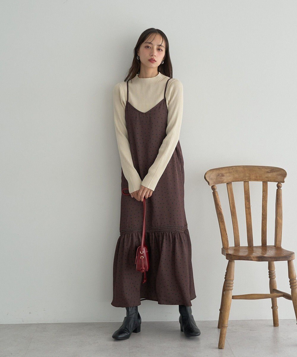 earth music&ecology アソートサテンキャミワンピース 