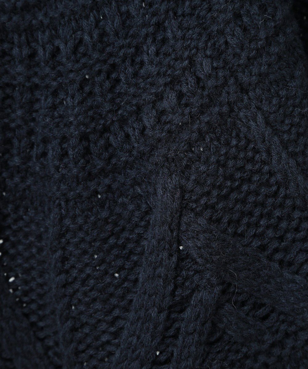 CRAFT STANDARD BOUTIQUE ざっくり柄Mixケーブルニットカーディガン 