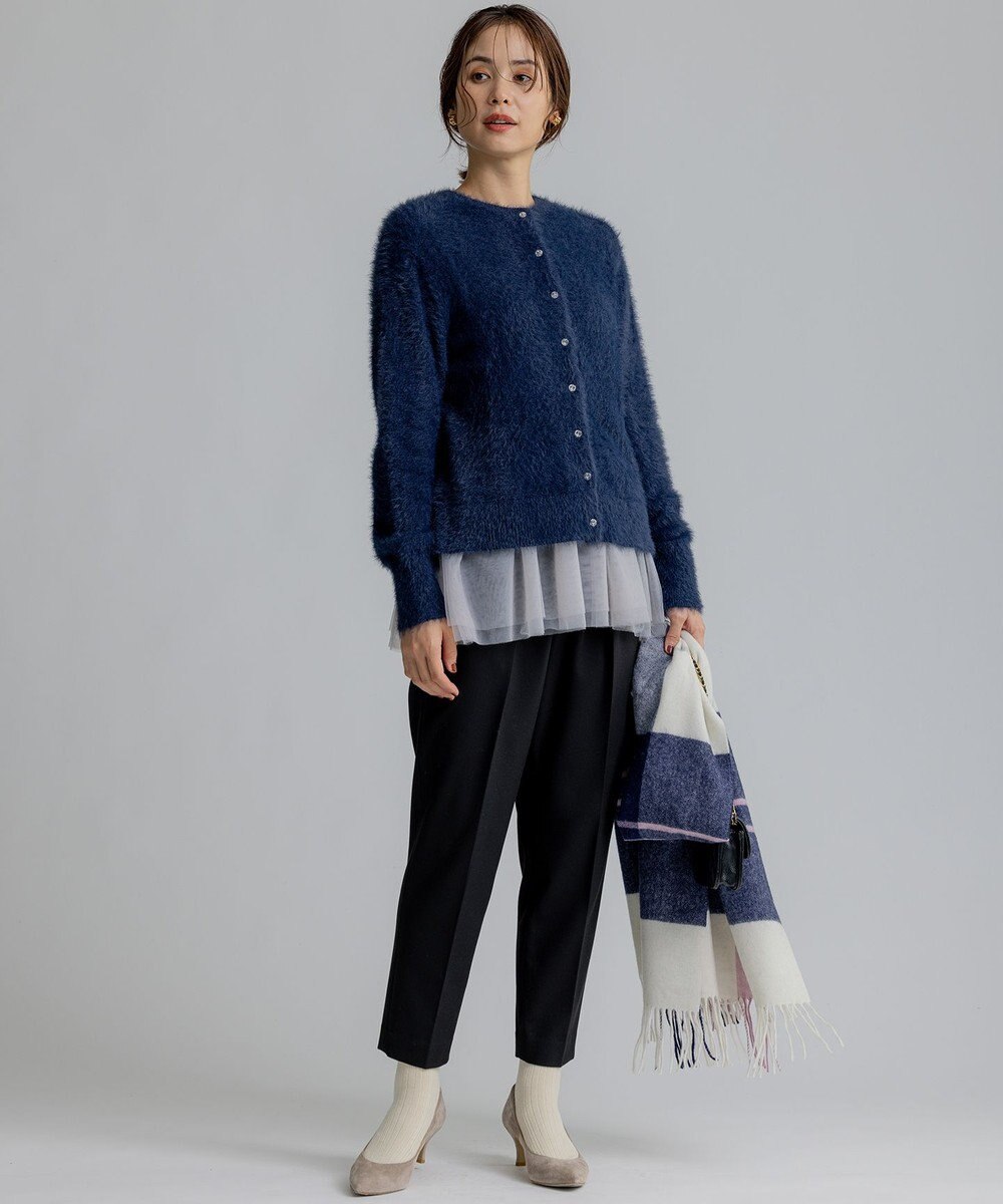 組曲 2WAYウォームストレッチ テーパード パンツ 