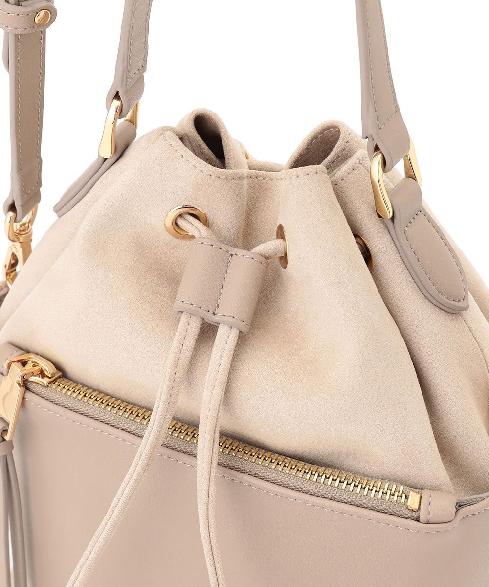 23区 スエード コンビ ドロスト バッグ 