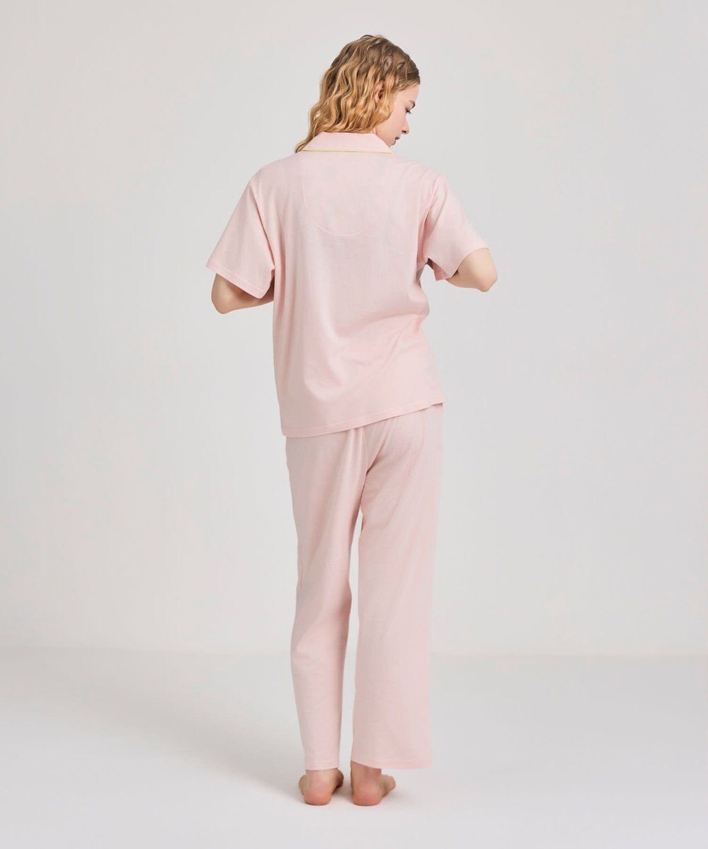 une nana cool 【綿100%】スビン天竺 半袖開襟パジャマ MADE WITH LIBERTY FABRIC 