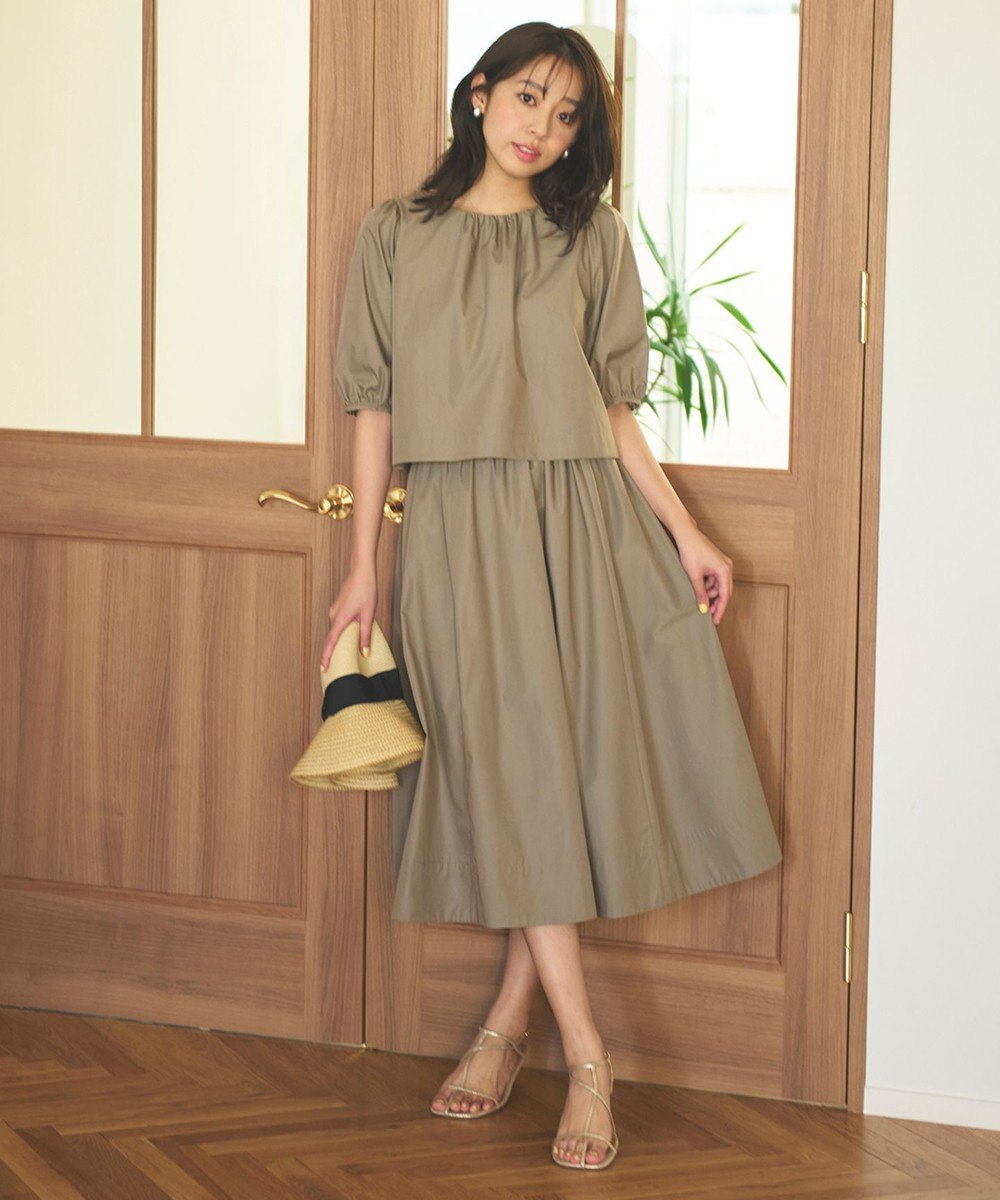 Feroux 【洗える】パフスリーブセット アップ 