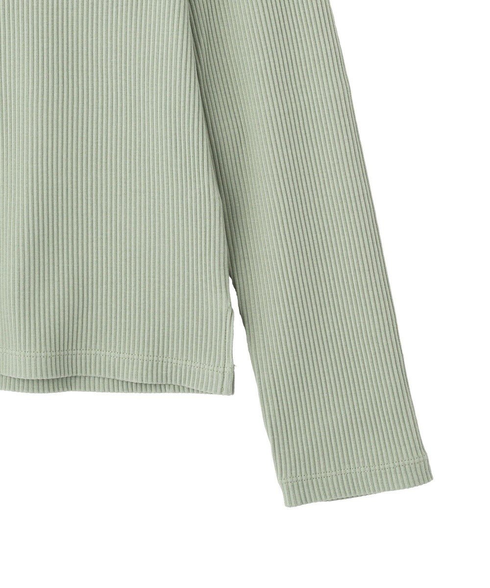 earth music&ecology アシメネックリブプルオーバー 