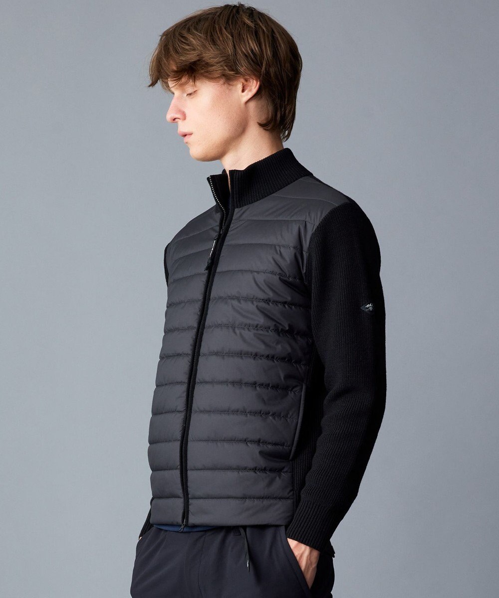 JOSEPH ABBOUD MOUNTAIN 【軽量/保温性/防風性】バルキーウール キルト ブルゾン 