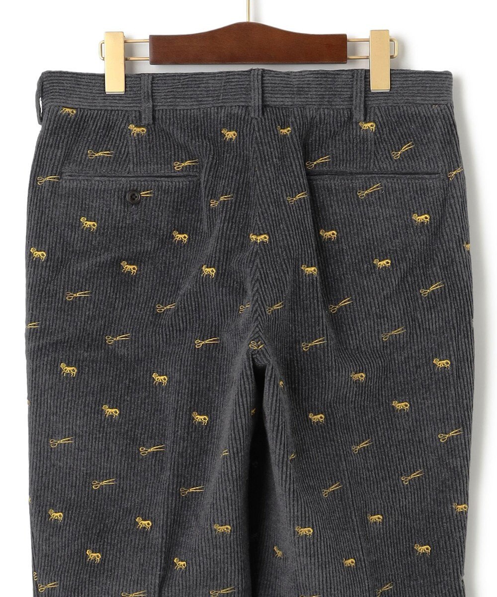 J.PRESS MEN エンブロイダリーストレッチコーデュロイパンツ 