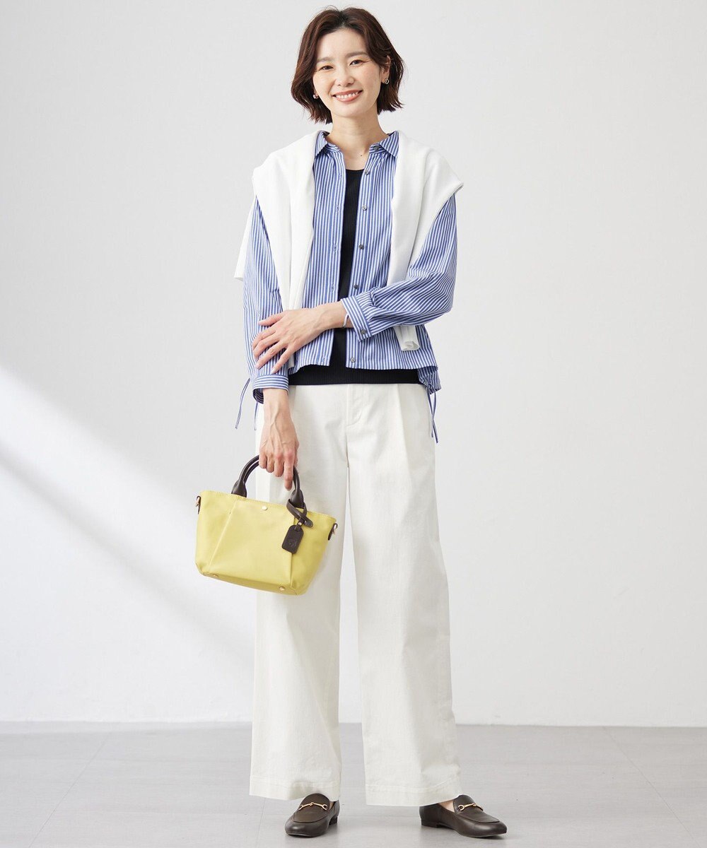 J.PRESS LADIES 【洗える】リブ ノースリーブ カットソー 