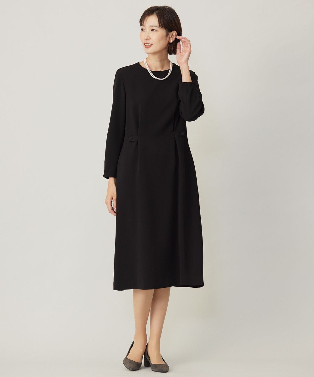 J.PRESS LADIES 【セットアップ対応・洗える】セラテリーダブルクロス ワンピース 