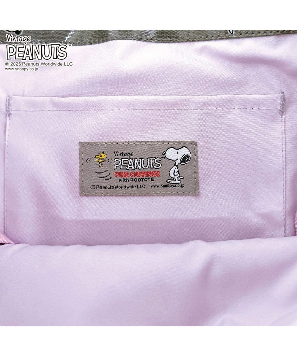 ROOTOTE 8431【スヌーピー】IP.スクエア.ラミネート.ピーナッツ-0L 