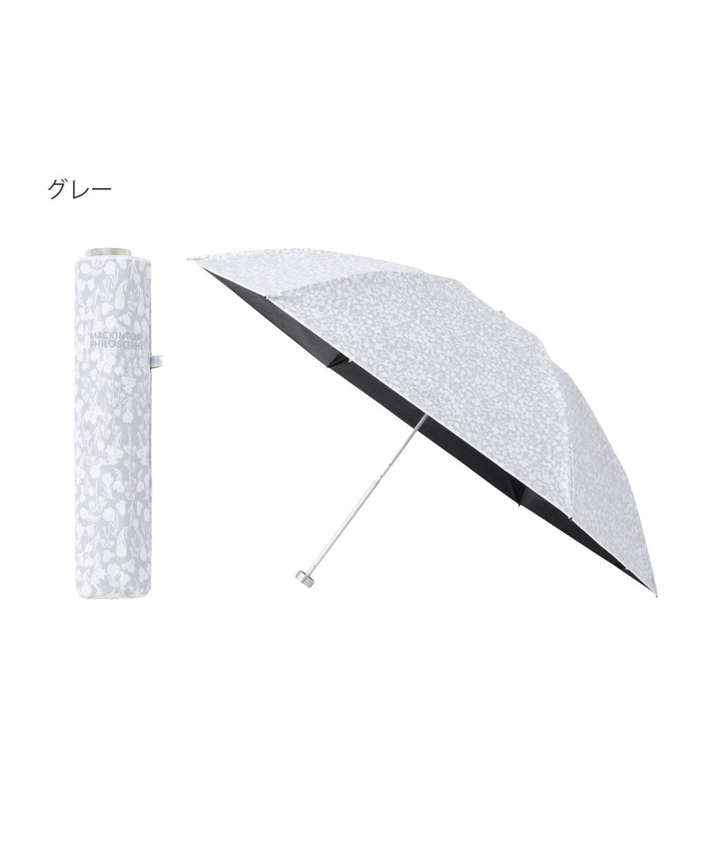 MOONBAT 【フワクール生地使用/軽量】MACKINTOSH PHILOSOPHY 遮光 晴雨兼用 折りたたみ日傘 小花柄 