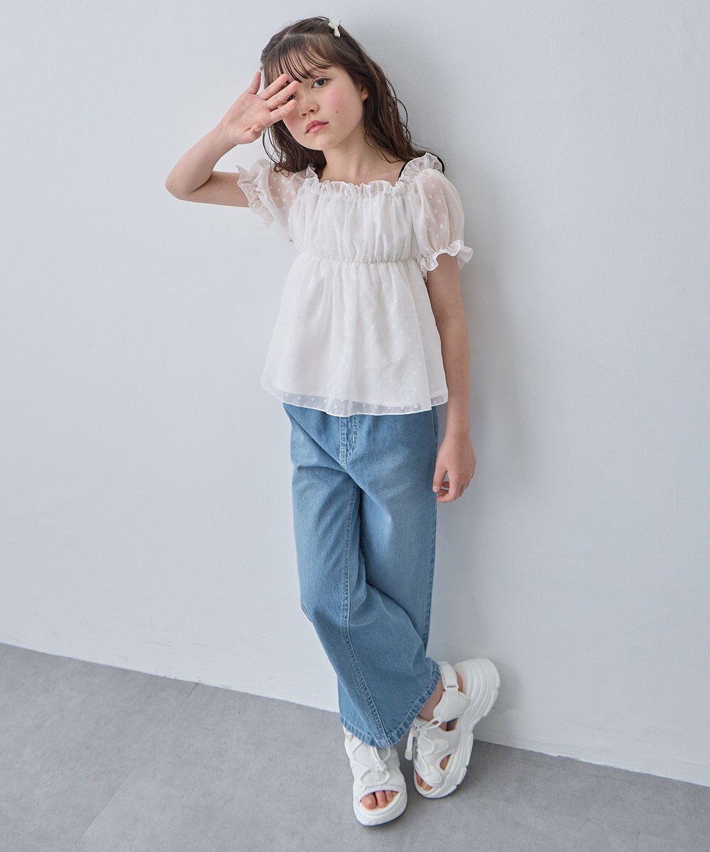 ANY KIDS 【一部店舗/WEB先行販売アイテム】2WAY シアードビーブラウス 