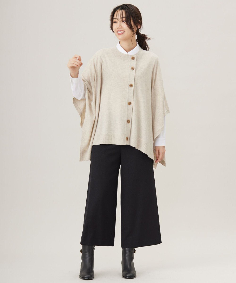 J.PRESS LADIES S 【洗える】SOFT TOUCH WOOL ニット ポンチョ 