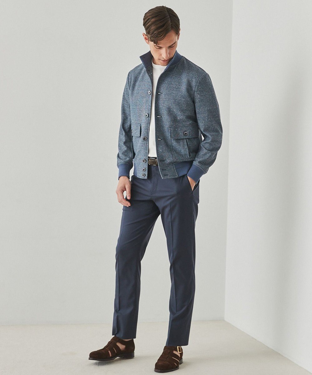 GOTAIRIKU 仕事で着られる綿パン【吸水速乾/ストレッチ/折り目加工】クールマックスコットンパンツ_ノータック（26年モデル） 