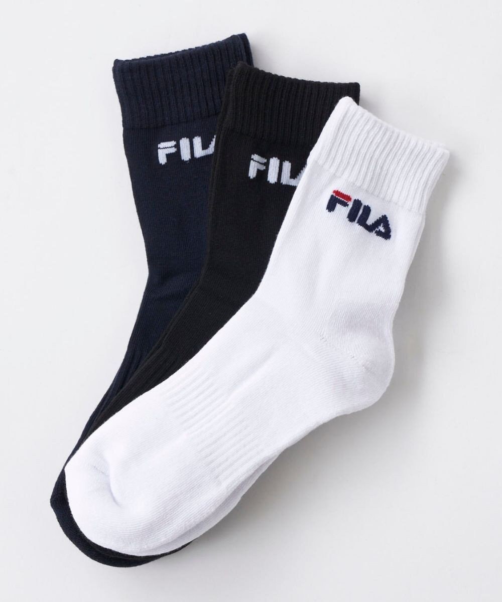 FILA GOLF／marie claire 【FILA GOLF】ジャカードデザイン３Ｐミドルソックス 