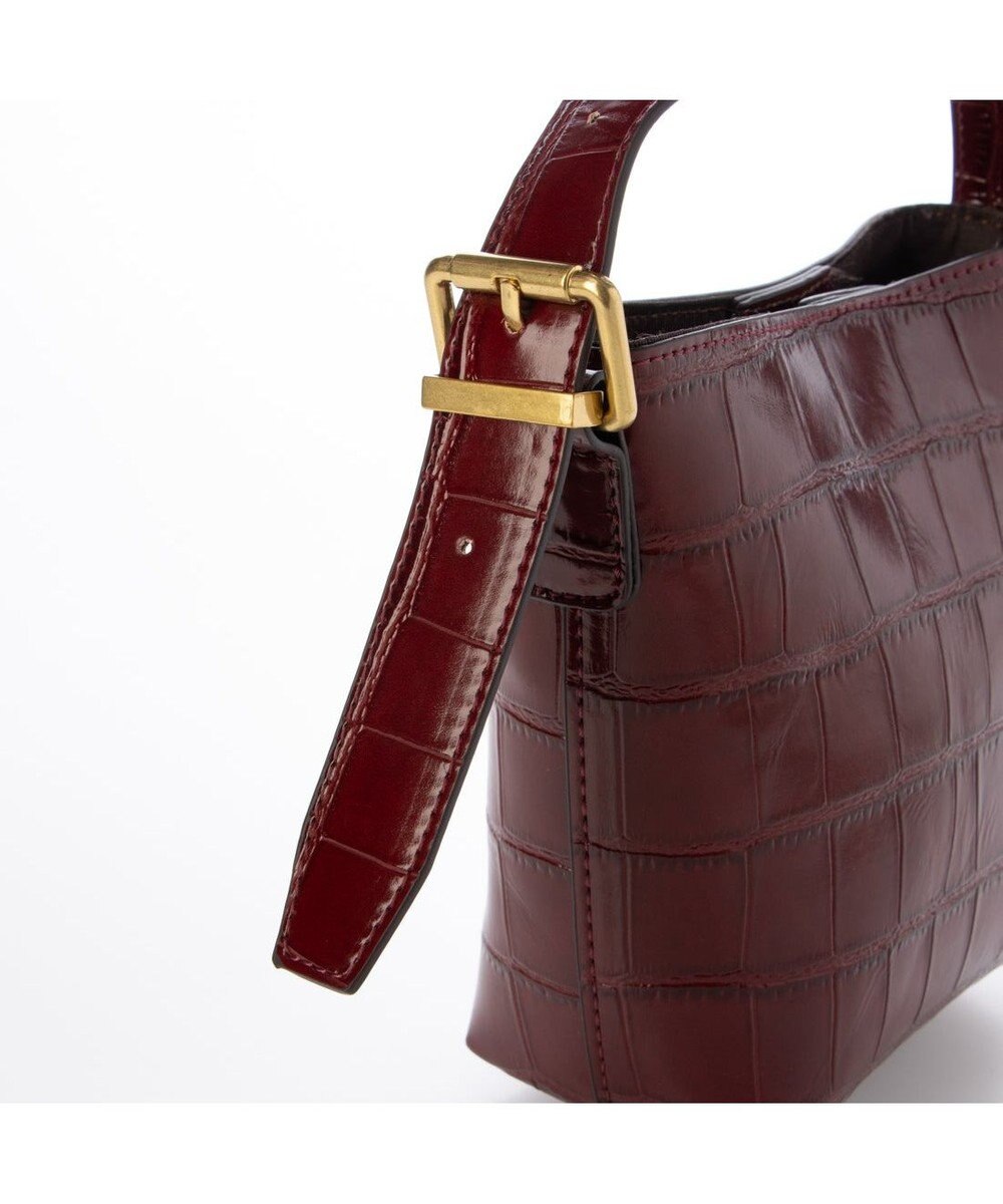 UNBILLION カシュカシュ cachechche / クロコ型押し2wayミニショルダー 