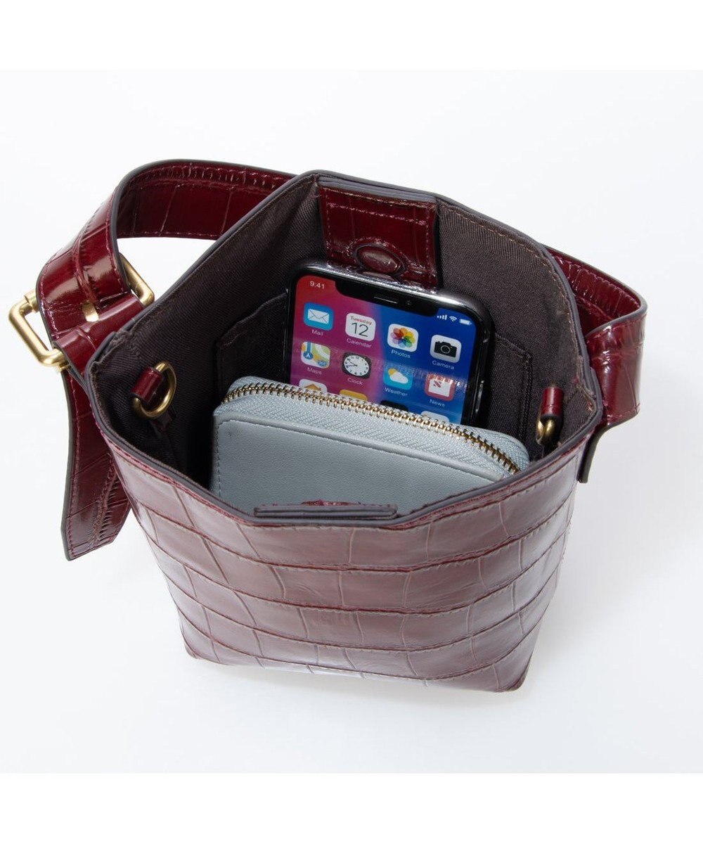 UNBILLION カシュカシュ cachechche / クロコ型押し2wayミニショルダー 