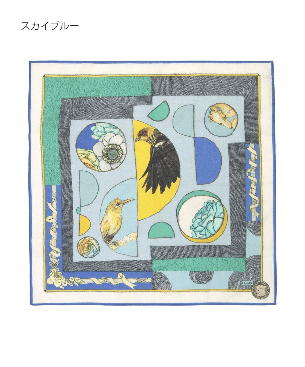 MOONBAT SWASH LONDON コットンプリントスカーフ 