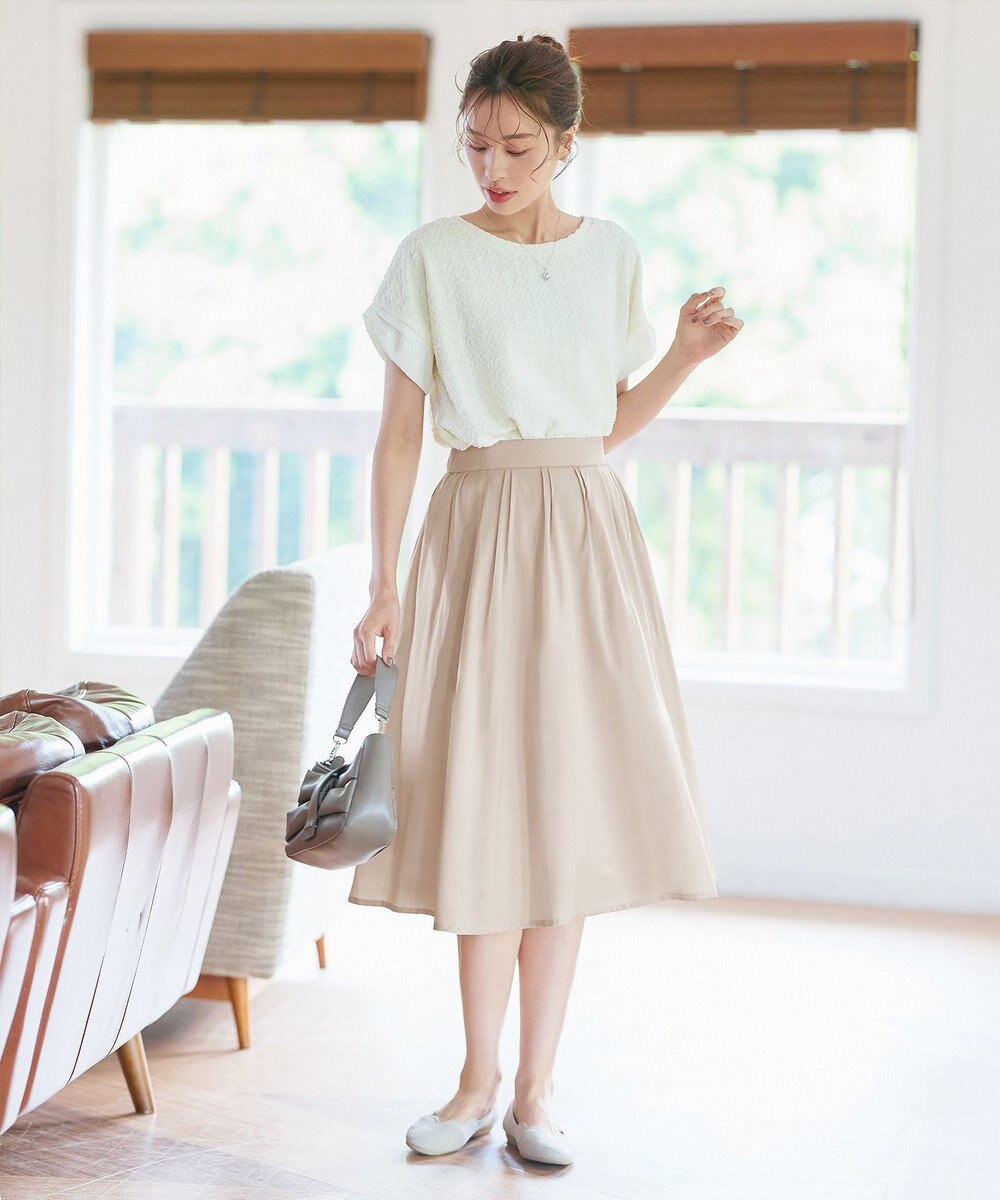 Tiaclasse パニエ付きフレアスカート 