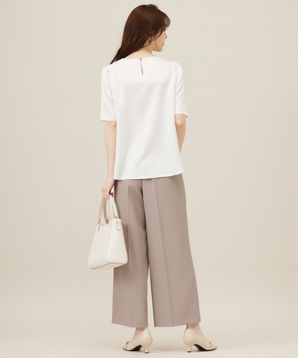 ANY SIS 【洗える】サテン プルオーバー 