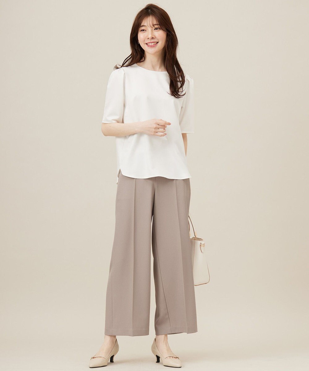 ANY SIS 【洗える】サテン プルオーバー 