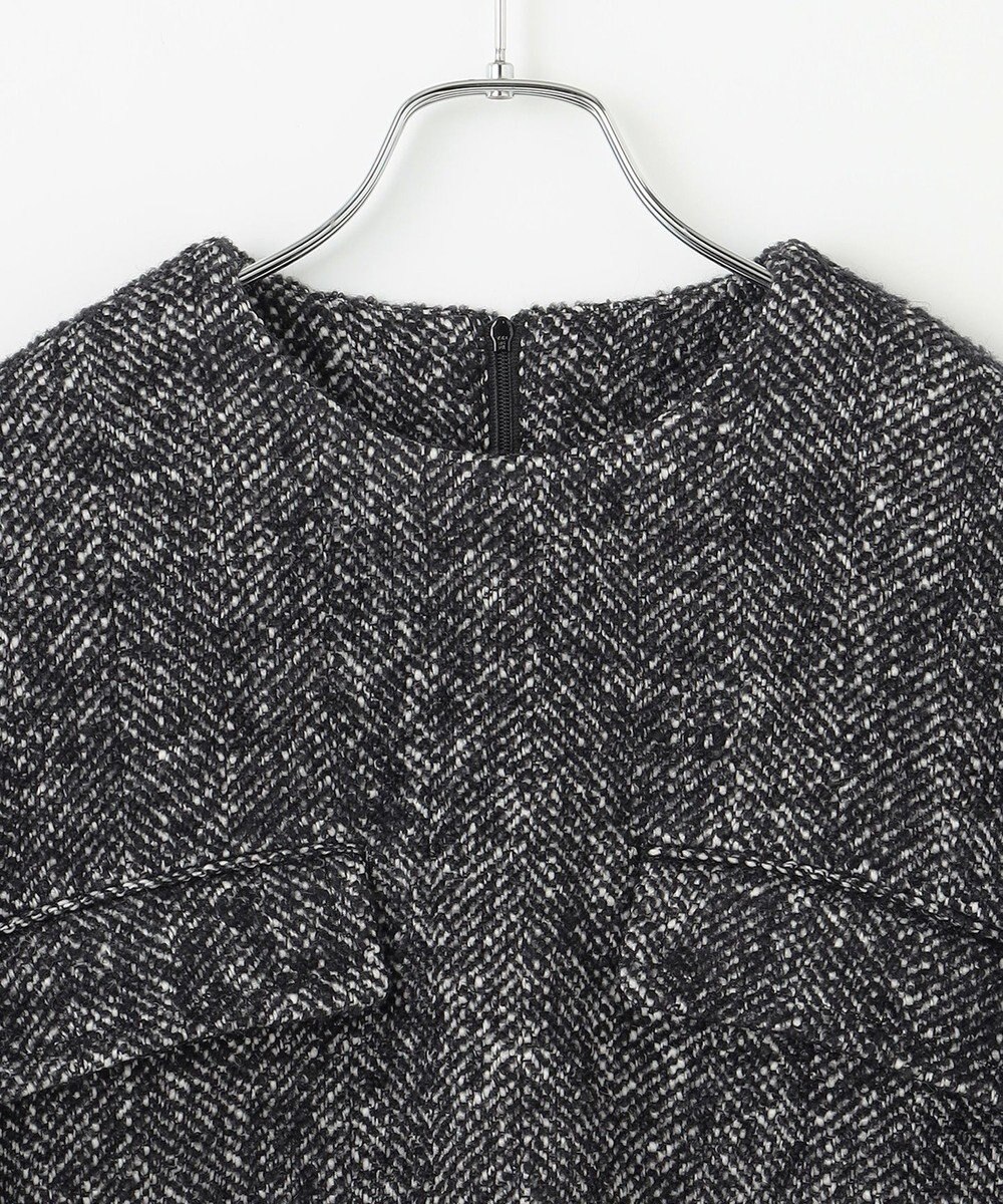 #Newans 【セットアップ可能】ワイドスリーブツイードプルオーバー 