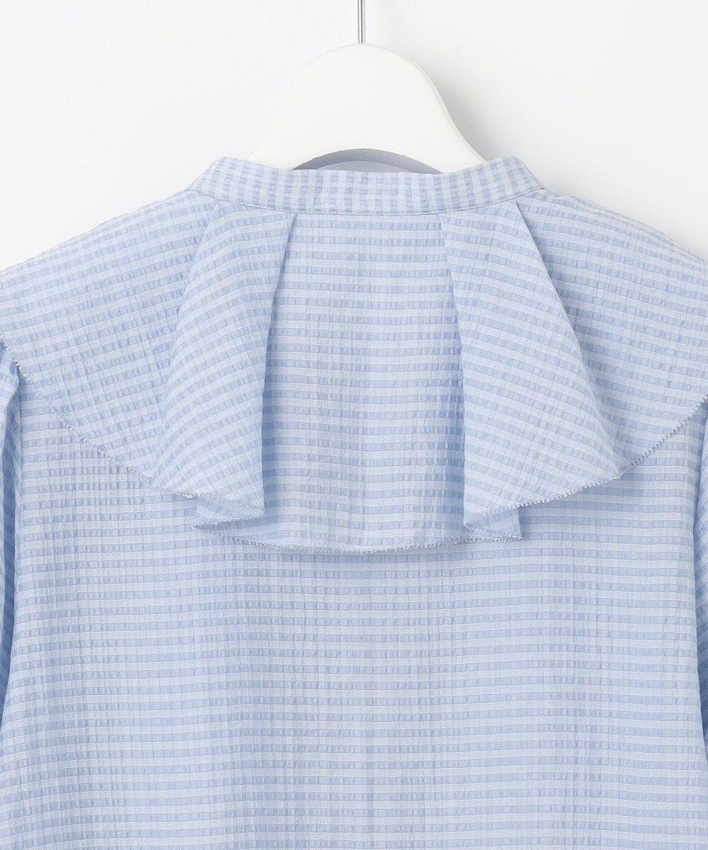 Feroux 【洗える】ラッフルフリル ブラウス 