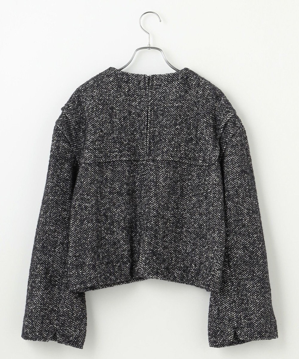 #Newans 【セットアップ可能】ワイドスリーブツイードプルオーバー 