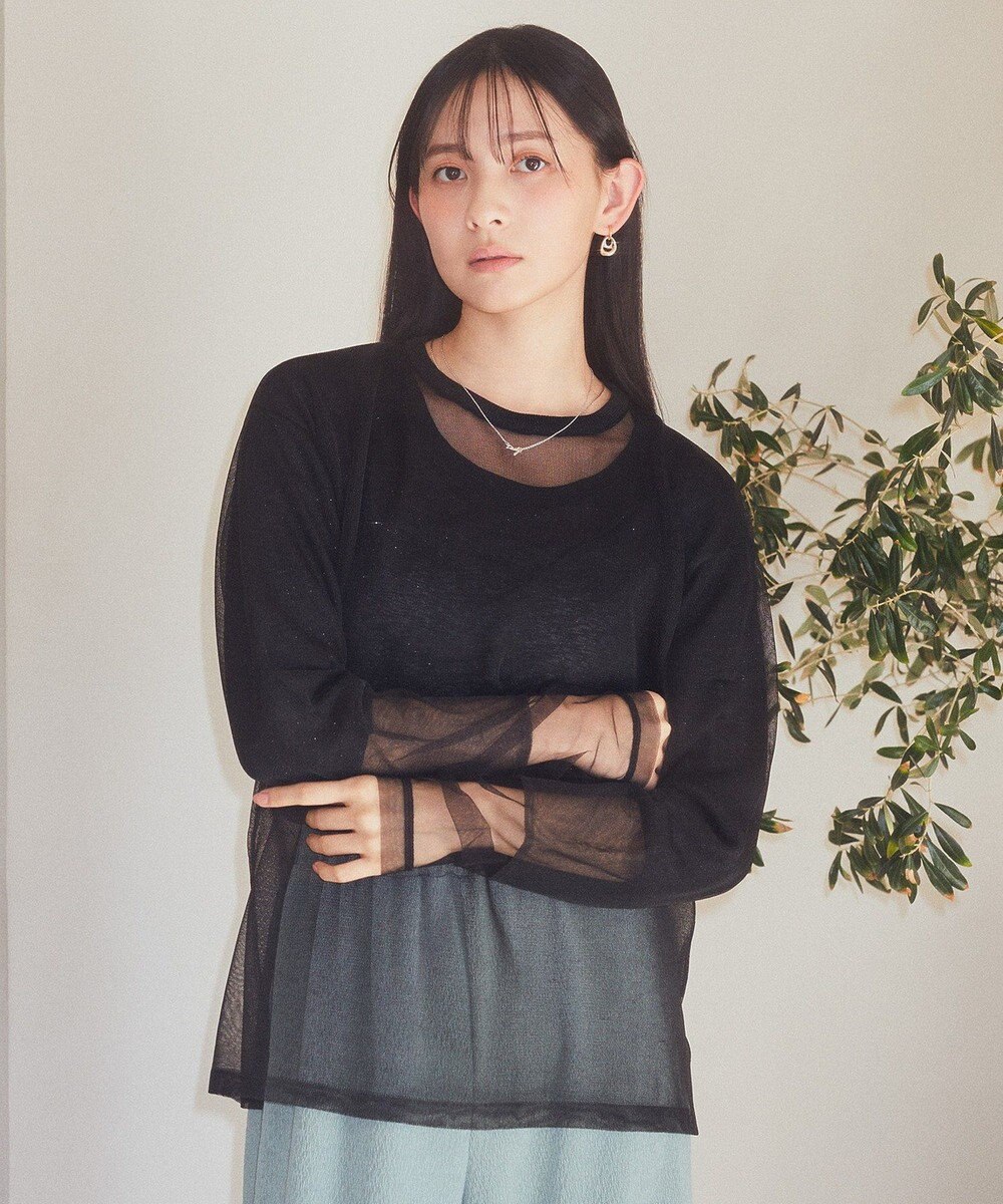 earth music&ecology シアールーズニットプルオーバー 