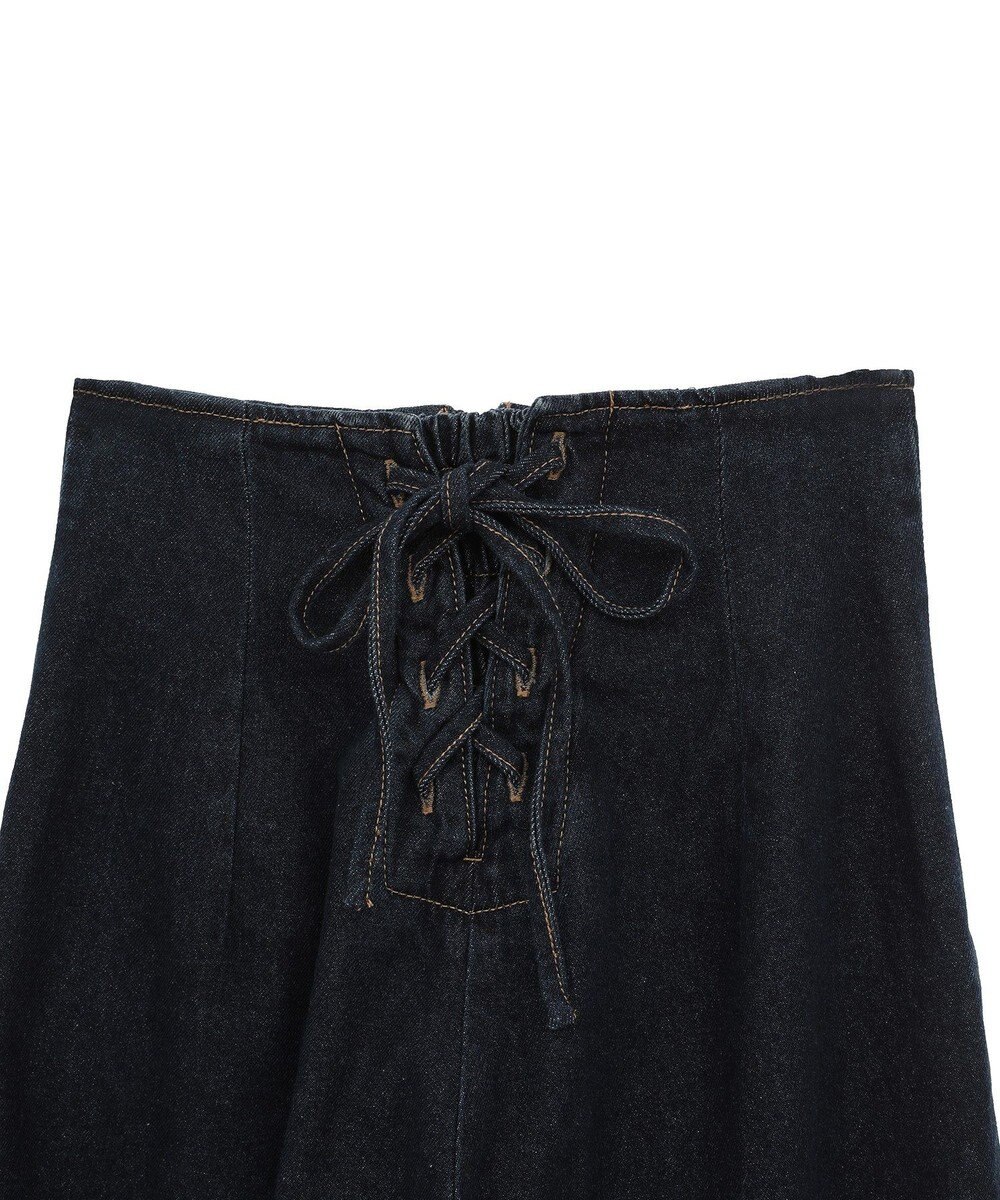 earth music&ecology フロントＺＩＰバックレースアップデニム 