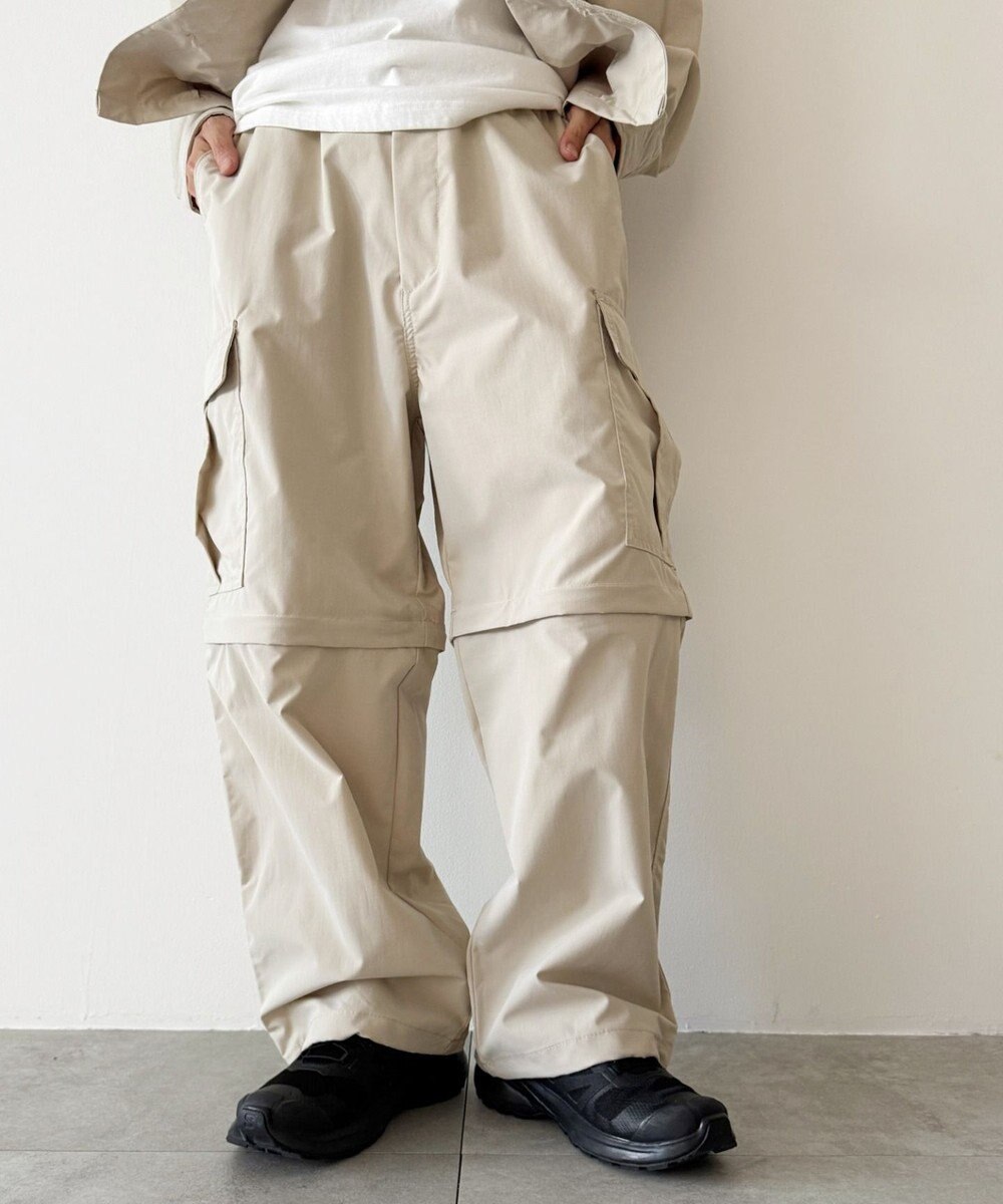 WEGO 【セットアップ対応ITEM】2WAYリップストップカーゴパンツ 