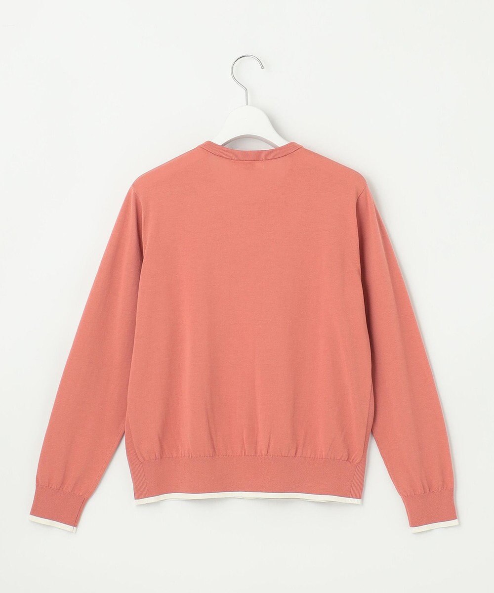 J.PRESS LADIES BASIC HT COTTON クルーネック カーディガン 