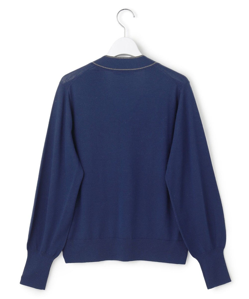 23区 L 【洗える】ウーステッドウール ボウタイ ニット 