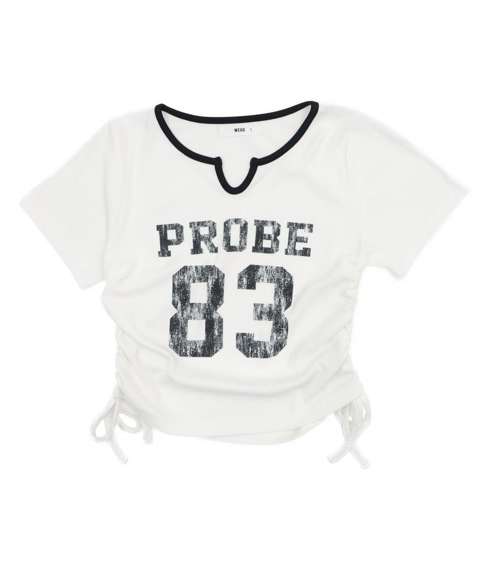 WEGO キーネックサイドレースアップちびT 