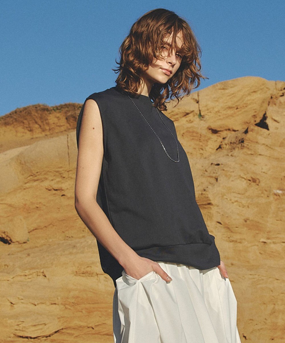 UNFILO スウェットサイドZIPベスト 