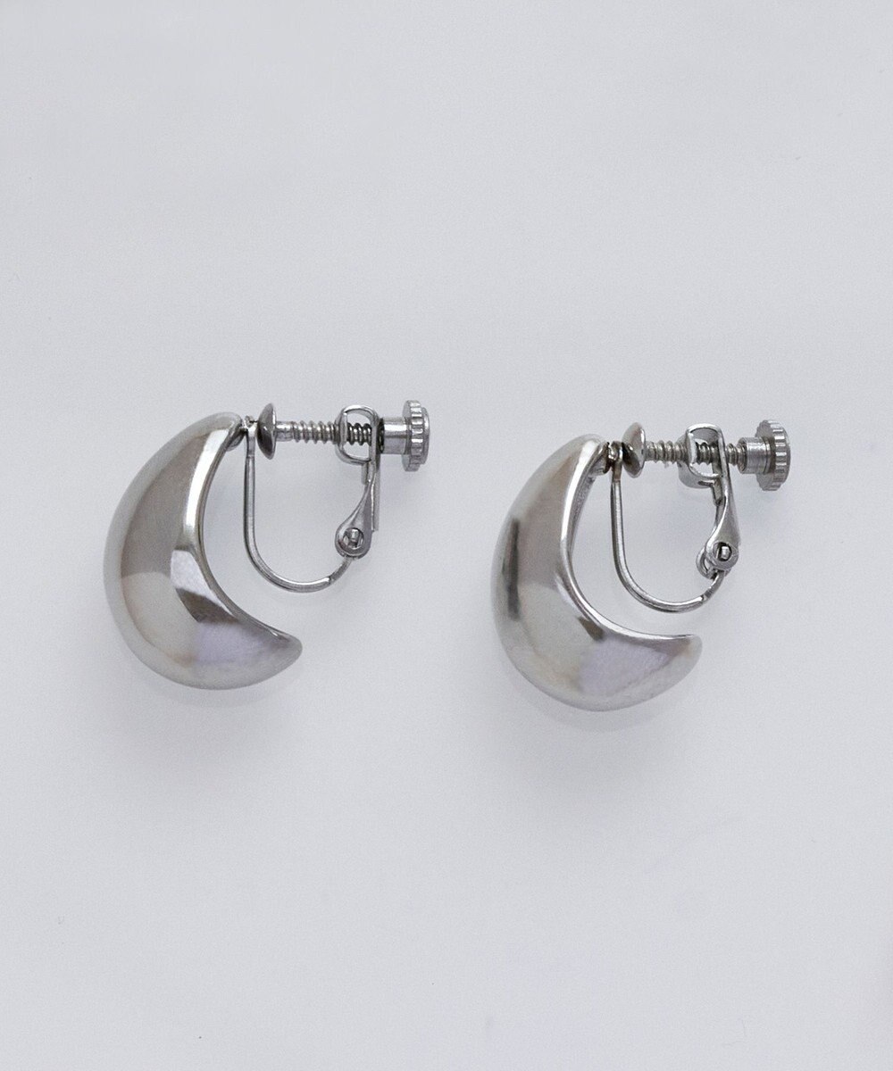 Phoebe 【金属アレルギー対応】プランプフープイヤリング　シルバー/サージカルステンレス 